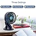 Stroller Fan, Clip On Fan, USB & Rechargeable Battery OperatedMini Fans with 3 Speeds, Personal Cooling Fan 360°Adjustable Rotating, Super Quiet, Ideal for Home, Office Desk, Travelling & Camping