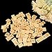 Abbaoww 100 Pcs Colorful Wood Letter Tiles Capital Letters for DIY Crafts, Pendants, Spelling and Scrapbook