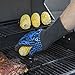 AYL BBQ Gloves Heat Resistant Up to 932⁰F: Insulated Kitchen Cooking Baking & Grilling Gloves for Holding Pots, BBQ, Grill, Non-Slip, Comfy Gril, Mitts, Top BBQ Accessory (Blue/Red)