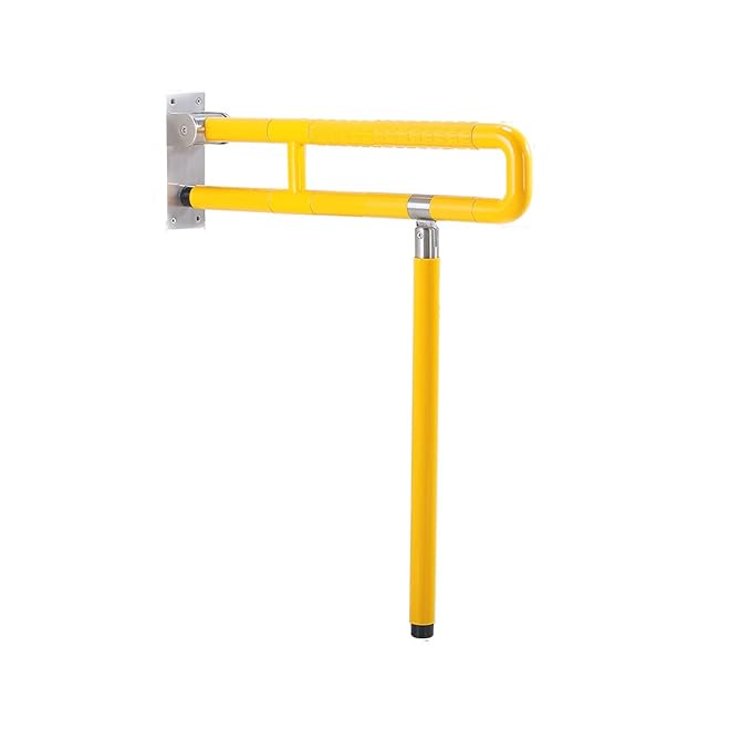 NYDZDM Handlauf, zusammenklappbar, U-Form, Edelstahl, Rutschfest, für Badezimmer, WC, Barrierefrei, für ältere Kinder, Bodeng