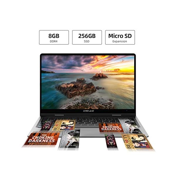 360 Laptop TECLAST F5 11.6 Inch Touchscreen 2in1 Laptop 8GB RAM 256GB ROM SSD Notebook Intel N4100 Convertible Laptop…