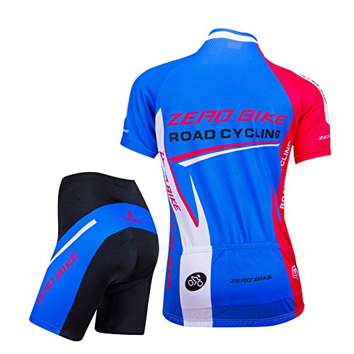 image for ZEROBIKE Women's Short Sleeve Cycling Jersey Jacket Cycling Shirt Quic