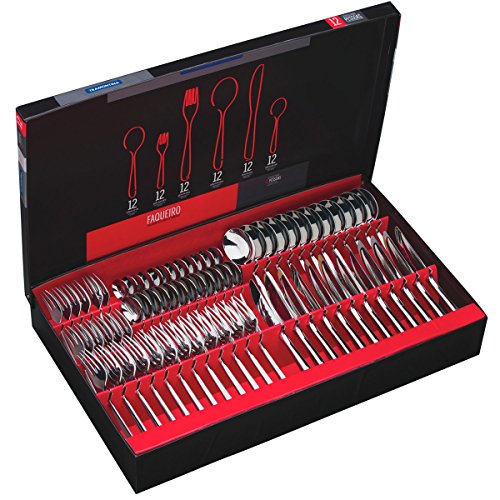 Faqueiro 72 Peças Pacific Em Aço Inox 66962154 Tramontina