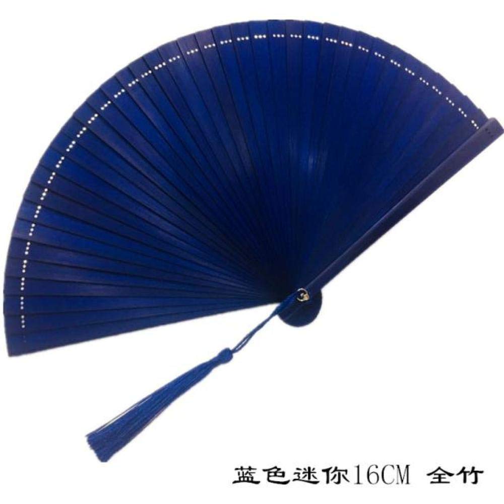 amazxn Bamboo Crafts Fan Female Fan Japanese Kimono Fan Bamboo Handle Folding Fan Whole Bamboo 5 Inc