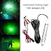 12V 120 LED 1000 Lumens Lure Bait Finder 10.5W Night Fishing Finder Crappie Shad Boat LED Submersible Underwater Light with Battery Clip and Power Plug 6M Power Cord