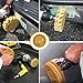Nice2MiTu Decal Removal Eraser Wheel Tool Kit - 4 inch Rubber Power Drill Attachment for Removing Pinstripes, Stickers, Adhesive Vinyl Decals from Cars, Rvs, Boats and More (1 Pack)