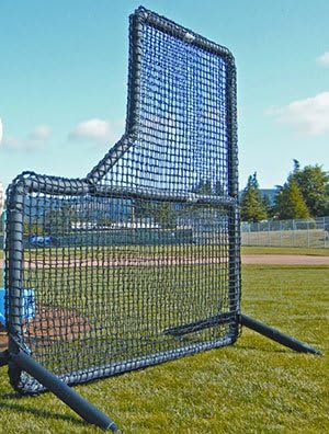 7'H x 7'W Protector™ Series L-Shaped Pitcher's Screen