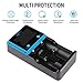 Universal Battery Charger, Keenstone Fast Smart Charger LCD Display for Rechargeable Batteries Ni-MH Ni-Cd AA AAA Li-ion LiFePO4 IMR 10440 14500 16340 18650 RCR123A 26650