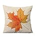 Aeiniwer Pillow Case,Haoricu Cotton Linen Maple Leaf Home Car Bed Sofa Vintage Decorative Cute Throw Pillow Case Cushion Cover (B)