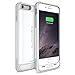 iPhone 6S Battery Case, iPhone 6 Battery Case, UNU AERO Wireless iPhone 6 Case w/Charging Pad (4.7 Inches)[White/Grey]1 YR -3000mAh Portable Charger, External Juice Power Bank[MFI Apple Certified]