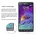 Samsung Galaxy Note 4 Tempered Glass Screen Protector - JOTO Galaxy Note 4 0.33 mm Round (1 Pack)