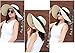 Yshare Women Big Bowknot Straw Sun Hat Floppy Foldable Roll up UV 50+ Beach Cap (Color-2)