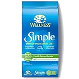 Wellness Simple Natural Dry Limited Ingredient Dog Food, Lamb & Oatmeal, 26-Pound Bag