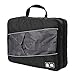 BAGSMART Travel Packing Cube (Small-Large 3 Piece) for Carry-on Travel Accessories, Suitcase and Backpacking (Double Compartment, Black)