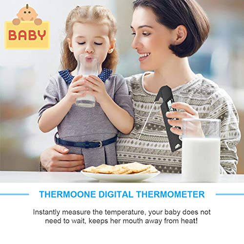Instant Read Meat Thermometer, Upgrade Digital Meat Thermometer for Grilling with Bottle Opener, Waterproof Digital Food Thermometer with Backlight LCD, Super Fast 2-3s Digital Cooking Thermometer