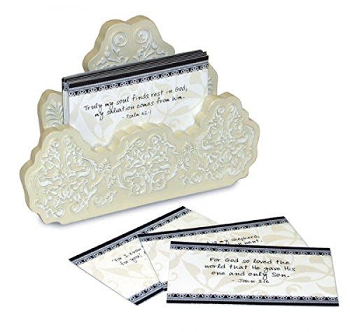 1 X Shabby Chic Scripture Keeper and 30 Cards Printed with Various Bible Verses