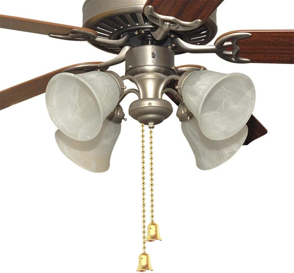 36 Inch Ceiling Fan Light Lamp Pull Cord Replacement Chain With Connector Brass Ecudis Pack Of