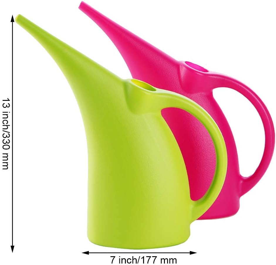 MyLifeUNIT Plastic Watering Can, Elegant Watering Pot, 1/2-Gallon (Green) : Garden & Outdoor