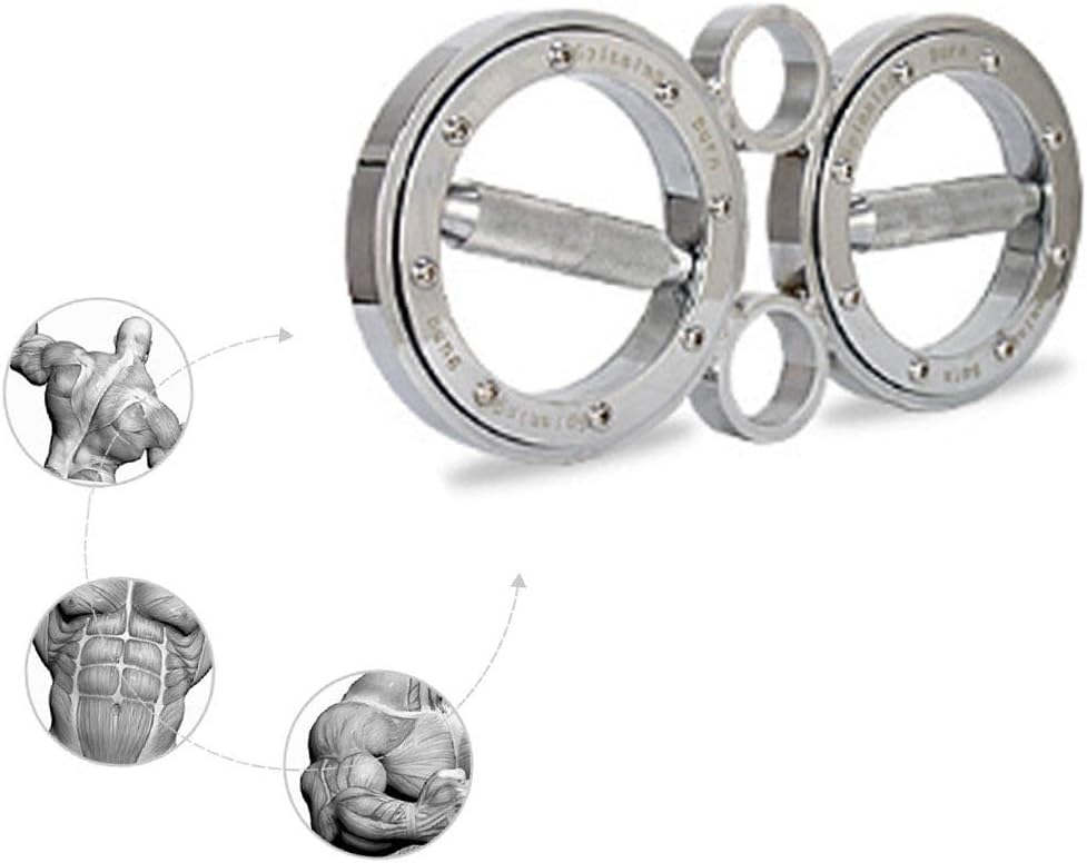 DIMPLEYA Hand-Und Forearm Muscle Training, 12 Pounds Multifunctional Hand and Forearm Trainer Spinning Burn Muscle Training - 360 Degree Rotating Grips