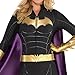 SUIT YOURSELF Batman Batgirl Jumpsuit Costume for Women, Size Extra-Large, Includes a Bat Mask, Cape, a Belt, and Gloves