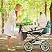 Momcozy Breast Pump Bag, Large Capacity Diaper Bag Nappy Tote for Travel (Brown) - Wide Open & Waterproof, Fits Most Brands Breast Pumps Like Spectra, Lansinoh, Philips Avent etc.