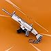 LLAMEVOL Gun keychain for Men Fort-Nite SCAR Guns Toys Heavy Shotgun Model Alloy Metal Assault Rifle Keychain Game Party Supplies Collection Gift for Boys