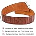 JasGood Women's Wide Elastic Stretch Adjustable Waist Belt Fashion Snake Pattern (Suit Waist 33-38 Inch, Brown)