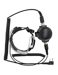 kenmax Militar Tactical Ip54 impermeable Grandes Ptt telescópica Throat Mic auricular para Walkie Talkie Cb Ham Radio Baofeng uv-89 bf-388 a Kenwood tk-2400 V4p tk-3402i16p