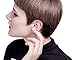 Jstyle 4 Pairs Stainless Steel Ear Cuff Earrings for Women Men Cartilage Earrings Hoop Lip Ring Non Piercing Set