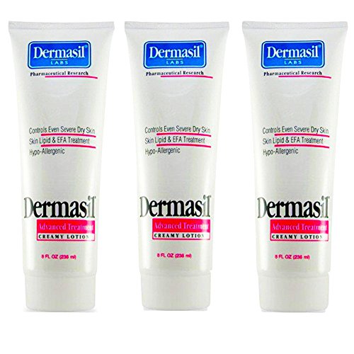 Dermasil Advanced Treatment Creamy Lotion Dry Skin Moistuizer and Protectant 8 Oz,3 Pack
