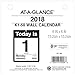 AT-A-GLANCE Daily Wall Calendar Refill, January 2018 - December 2018, 6