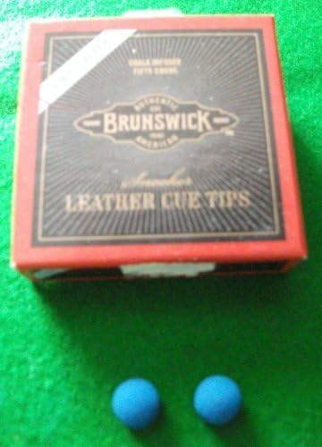 9mm X2 BLUE DIAMOND / BRUNSWICK TIPS + NEW = FREE UK PP by BRUNWICK