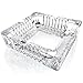 Deli Green Apple No. 2049 Crystal Heavy Glass Ashtray for Indoor and Outdoor Decorative (Square)