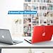 IBENZER Compatible with Old Version MacBook Air 13 Inch Case (2010-2017 Release). Models: A1466 / A1369, Plastic Hard Shell Case with Keyboard Cover for Mac Air 13, Red, A13RD+1 N