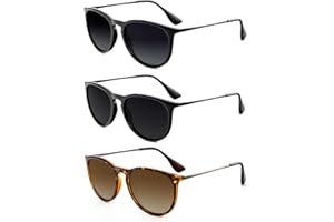 HENGOSEN Vintage Polarized Sunglasses for Women Men Round Classic Retro Women Sunglasses UV Protection Lens