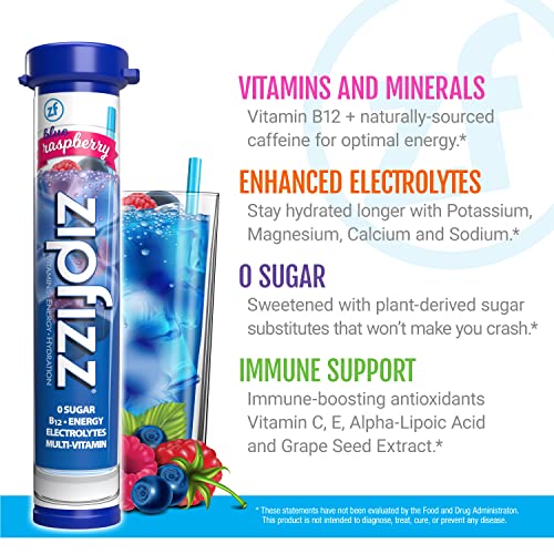 Zipfizz Energy Drink Mix, Electrolyte Hydration Powder with B12 and