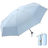 SFDRANVEX Compact Travel Umbrella, Windproof Mini Folding Umbrella with UPF 50+ UV Protection