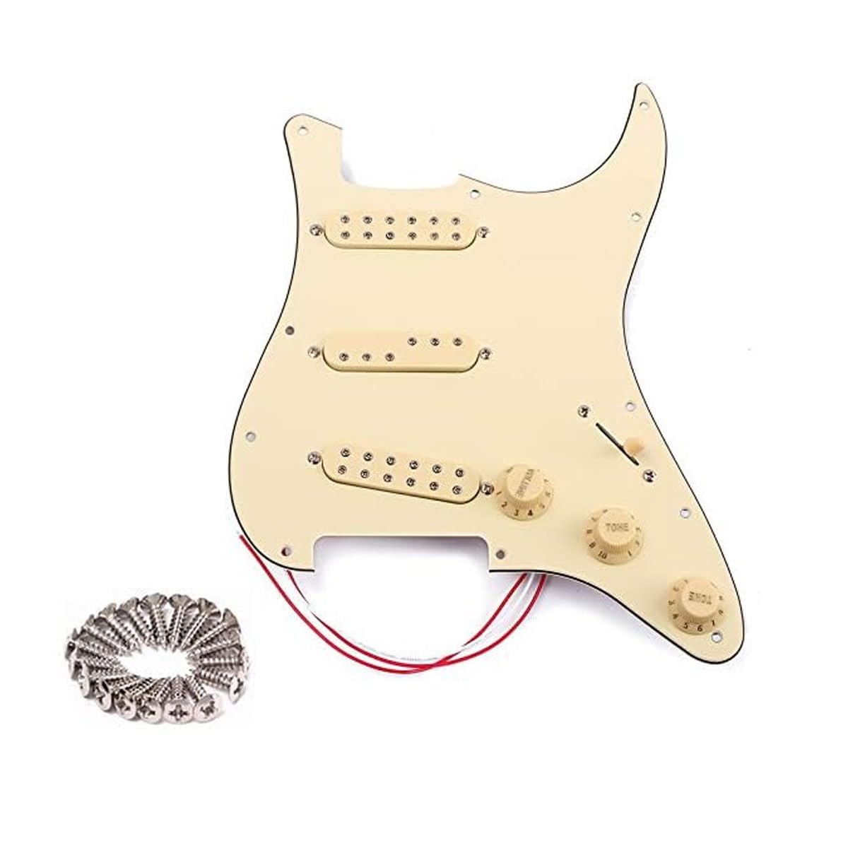 Alnicov SSS 3-Ply Pre-Wired Pickguard Pickup Set High quality Retro Single-coil Pickup Musical Instrument Accessories