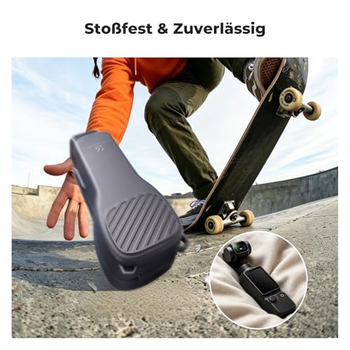 K&F CONCEPT PT61 Case Compatible with DJI Osmo Pocket 4 with Filter Storage, Hard Case with Soft Inner Lining, Specially Designed for Pocket 4 & Easy Open/Close, black, Portable