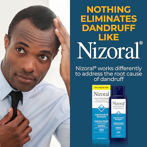 NIZORAL ANTI-DANDRUFF SHAMPOO WITH 1% KETOCONAZOLE, 14 FL OZ, FRESH SCENT, ANTI FUNGAL SHAMPOO