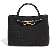 Woven Tote Bag for Women Leather Shoulder Handbag Designer Top Handle Purses