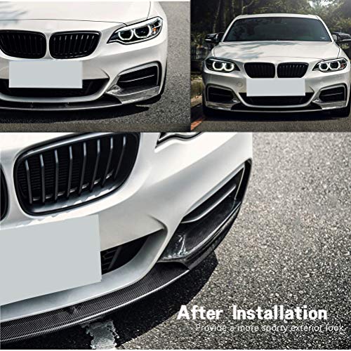 JC SPORTLINE Carbon Fiber Front Lip fits for BMW 2 Series F22 220I 228I ...