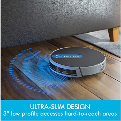 Kenmore 31510 Robot Vacuum Cleaner 1800Pa Suction 3" Slim Quiet Self