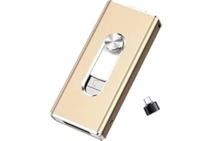 4 in 1 Flash Drive, USB + 8 Pin + USB 3.0 4 in 1 Mobile Phone Computer U-Disk, No WiFi, No Cables with Free Type-C Adapter fo