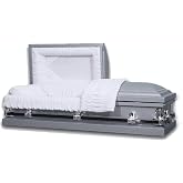 Oxford Silver Metal Casket by Casket Emporium