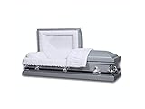 Oxford Silver Metal Casket