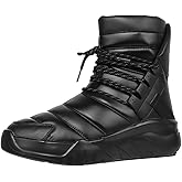 Soulsfeng Men's Women's Waterproof Fashion Boots Winter Warm High Top Shoes Anti-Slip Ankle Booties