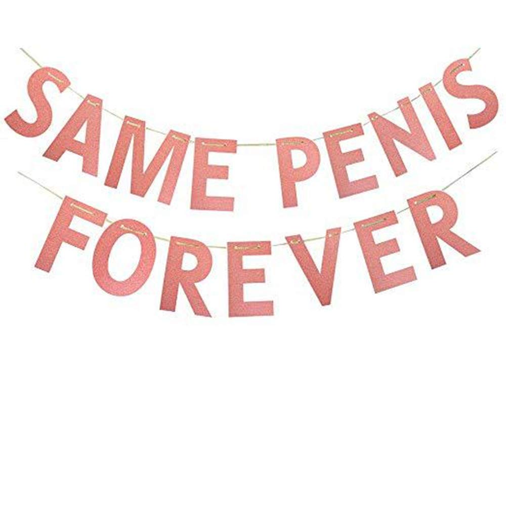 Yueshop Wedding Hen Party Bunting Banner Garland Photo Props Hanging Sign Bridal Shower Party Decor (Same Pen-is Forever)