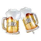 BinaryABC Beer Mug Cheers Foil Balloons,Valentine