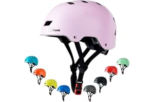 APUSALE Bike Skateboard Helmet, Adjustable and Multi-Sport for Skate Scooter, 3 Sizes for Adult Youth Kids Toddler